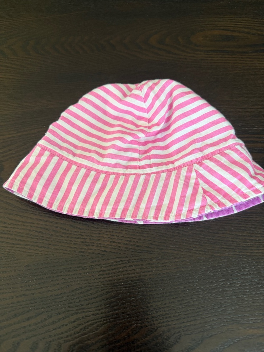 Baby Reversible Pink Polka Dot Bucket Hat